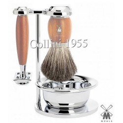 Set  da barba Mühle DE legno di susino con ciotola