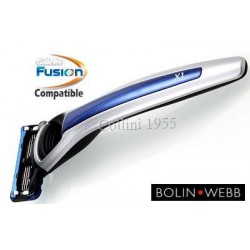 Rasoio Fusion Bolin Webb X1 Argent Blue