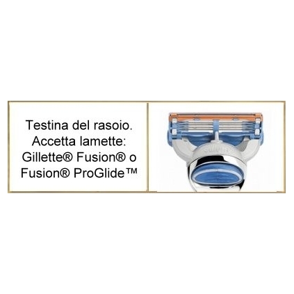 Set da barba Rasoio Fusion e manici in Olivo Collini1955