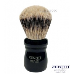 Pennello da barba Zenith 505 Nero Tasso Silvertip