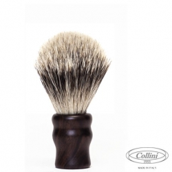 Pennello Barba in Tasso Silvertip man. Ebano "Il Viaggiatore" Collini1955