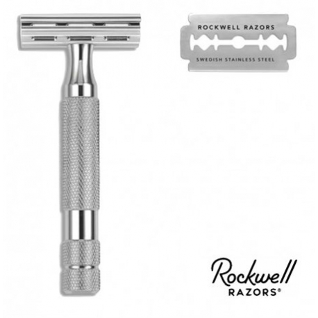 Rasoio di Sicurezza DE  Rockwell Razors 2C White Chrome