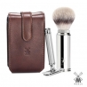 Set da Viaggio Muhle Marrone con rasoio DE R 89