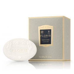 Scatola regalo con 3 saponette Floris White Rose