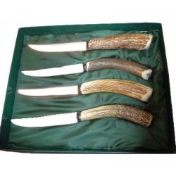 Set coltelli da tavola in cervo
