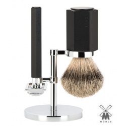 Set da barba Muhle Hexagon Grafite