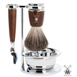 Set  da barba Mühle Fusion Legno di Frassino con ciotola