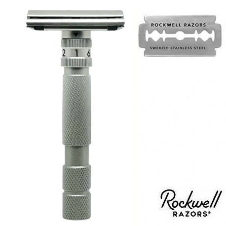 Rasoio di Sicurezza DE Rockwell Regolabile Model T2 TTO in Acciaio Inox