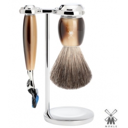 Set  da barba Mühle Fusion finto corno