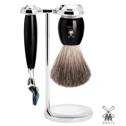 Set da barba Mühle Fusion nero