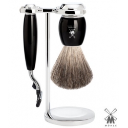 Set da barba Mühle Mach3 nero