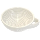 Ciotola in Ceramica bianca con Spirale per Rasatura