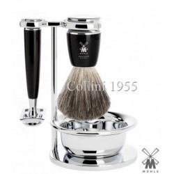 Set  da barba Muhle DE nero con ciotola
